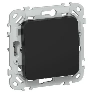 FLITE Выключатель 1-клавишный кнопочный 10А ВС11-2-0-ФлЧ черный | FI-V14-0-10-1-K02 | IEK