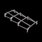 Опорная конструкция для установки оборудования TECHNORAPTOR 1500х3500 HD | KM-TR-SSEI-1500-3500 HD | КМ - профиль