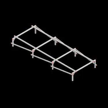 Опорная конструкция для установки оборудования TECHNORAPTOR 1500х4000 тип 1 HD | KM-TR-SSEI-1500-4000-1 HD | КМ - профиль