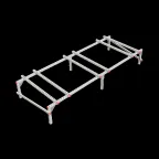 Опорная конструкция для установки оборудования TECHNORAPTOR 3000х1200 тип 2 | KM-TR-SSEI-3000-1200-2 | КМ - профиль