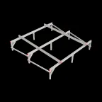 Опорная конструкция для установки оборудования TECHNORAPTOR 2500х2500 | KM-TR-SSEI-2500-2500 | КМ - профиль