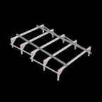 Опорная конструкция для установки оборудования TECHNORAPTOR 2000х3000 тип 2 | KM-TR-SSEI-2000-3000-2 | КМ - профиль