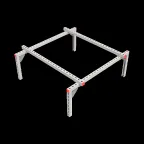 Опорная конструкция для установки оборудования TECHNORAPTOR 1200х1200 | KM-TR-SSEI-1200-1200 | КМ - профиль