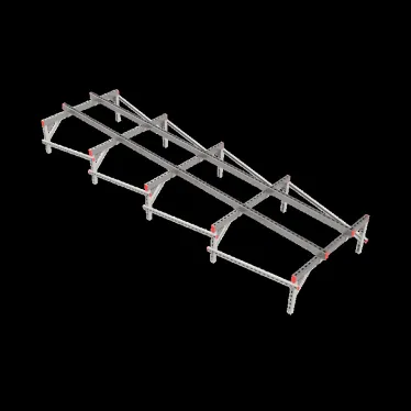 Опорная конструкция для установки оборудования TECHNORAPTOR 1200х4000 тип 2 | KM-TR-SSEI-1200-4000-2 | КМ - профиль