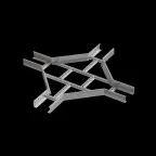 Х-разветвитель лестничный 80х300х1,5 мм N | LXD80-300-1.5 N | КМ - профиль