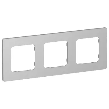 FLITE Рамка 3-местная РУ-3-К-ФлА алюминий | FI-M32-32-20-K47 | IEK