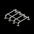                  Опорная конструкция для установки оборудования TECHNORAPTOR STEELFOOT 2000х2500 HD | KM-TR-STF-SSEI-2000-2500 HD | КМ - профиль
               