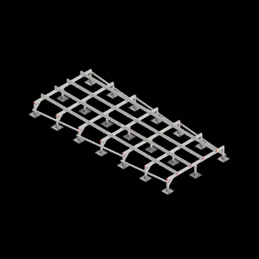 Опорная конструкция для установки оборудования TECHNORAPTOR STEELFOOT 2500х6000 | KM-TR-STF-SSEI-2500-6000 | КМ - профиль