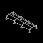 Опорная конструкция для установки оборудования TECHNORAPTOR STEELFOOT 1200х4000 тип 1 HD | KM-TR-STF-SSEI-1200-4000-1 HD | КМ - профиль