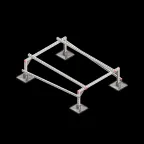 Опорная конструкция для установки оборудования TECHNORAPTOR STEELFOOT 1200х1700 | KM-TR-STF-SSEI-1200-1700 | КМ - профиль