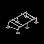                  Опорная конструкция для установки оборудования TECHNORAPTOR STEELFOOT 2000х1200 | KM-TR-STF-SSEI-2000-1200 | КМ - профиль
               