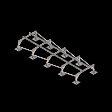 Опорная конструкция для установки оборудования TECHNORAPTOR STEELFOOT 1200х4000 тип 2 | KM-TR-STF-SSEI-1200-4000-2 | КМ - профиль