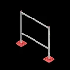                  Опорная конструкция для гор. прямоуг. воздуховодов  TECHNORAPTOR FOOT 1500х1500 HD | KM-TR-F-SSHRAD-1500-1500 HD | КМ - профиль
               