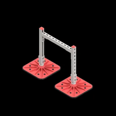 Опорная конструкция для гор. прямоуг. воздуховодов  TECHNORAPTOR FOOT 500х500 HD | KM-TR-F-SSHRAD-500-500 HD | КМ - профиль