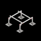                  Опорная конструкция для установки оборудования TECHNORAPTOR STEELFOOT 1000х1000 | KM-TR-STF-SSEI-1000-1000 | КМ - профиль
               