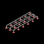 Опорная конструкция для установки оборудования TECHNORAPTOR FOOT 6000х2000 | KM-TR-F-SSEI-6000-2000 | КМ - профиль
