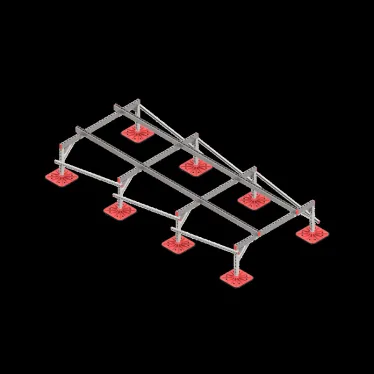 Опорная конструкция для установки оборудования TECHNORAPTOR FOOT 1500х3500 | KM-TR-F-SSEI-1500-3500 | КМ - профиль