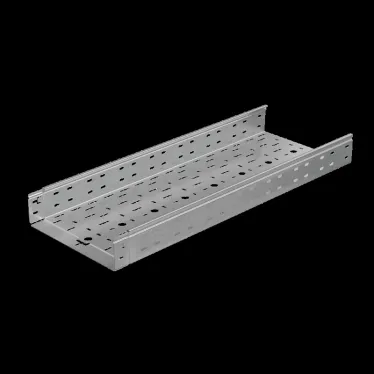 Лоток перф. 80х300х1,2 L6000 мм "Быстрый монтаж ПЛЮС" | LPplus80-300-1.2-6000 | КМ - профиль