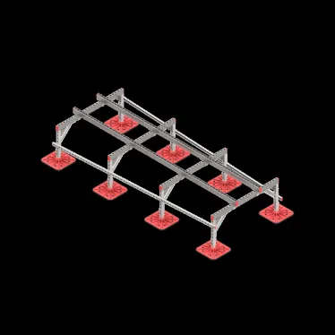 Опорная конструкция для установки оборудования TECHNORAPTOR FOOT 1200х3000 тип 3 | KM-TR-F-SSEI-1200-3000-3 | КМ - профиль