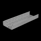 Лоток перф. 100х300х1,5 L6000 мм "Быстрый монтаж ПЛЮС" | LPplus100-300-1.5-6000 | КМ - профиль