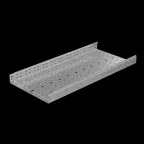 Лоток перф. 80х500х1,2 L6000 мм "Быстрый монтаж ПЛЮС" | LPplus80-500-1.2-6000 | КМ - профиль