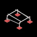 Опорная конструкция для установки оборудования TECHNORAPTOR FOOT 1200х1500 | KM-TR-F-SSEI-1200-1500 | КМ - профиль