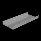 Лоток неперф. 100х500х1,2 L6000 мм "Быстрый монтаж ПЛЮС" | LNplus100-500-1.2-6000 | КМ - профиль