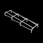                  Опорная конструкция для установки оборудования TECHNORAPTOR 1000х4000 HD | KM-TR-SSEI-1000-4000 HD | КМ - профиль
               