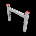                  Опорная конструкция для гор. прямоуг. воздуховодов  TECHNORAPTOR 350х500 | KM-TR-SSHRAD-350-500 | КМ - профиль
               