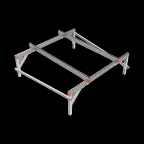 Опорная конструкция для установки оборудования TECHNORAPTOR 1500х1500 тип 2 | KM-TR-SSEI-1500-1500-2 | КМ - профиль