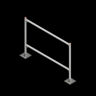 Опорная конструкция для гор. прямоуг. воздуховодов  TECHNORAPTOR STEELFOOT 2000х1500 | KM-TR-STF-SSHRAD-2000-1500 | КМ - профиль