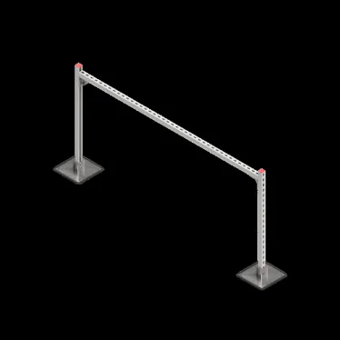 Опорная конструкция для гор. прямоуг. воздуховодов  TECHNORAPTOR STEELFOOT 2000х1000 HD | KM-TR-STF-SSHRAD-2000-1000 HD | КМ - профиль