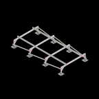 Опорная конструкция для установки оборудования TECHNORAPTOR STEELFOOT 2000х4000 HD | KM-TR-STF-SSEI-2000-4000 HD | КМ - профиль