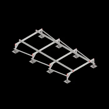 Опорная конструкция для установки оборудования TECHNORAPTOR STEELFOOT 2000х4000 HD | KM-TR-STF-SSEI-2000-4000 HD | КМ - профиль