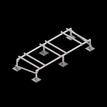 Опорная конструкция для установки оборудования TECHNORAPTOR STEELFOOT 3000х1200 тип 2 HD | KM-TR-STF-SSEI-3000-1200-2 HD | КМ - профиль