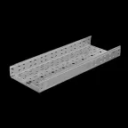 Лоток перф. 80х300х1,5 L6000 мм "Быстрый монтаж ПЛЮС" | LPplus80-300-1.5-6000 | КМ - профиль