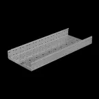                  Лоток перф. 100х400х1,2 L6000 мм "Быстрый монтаж ПЛЮС" | LPplus100-400-1.2-6000 | КМ - профиль
               