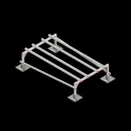 Опорная конструкция для установки оборудования TECHNORAPTOR STEELFOOT 1200х2000 тип 2 HD | KM-TR-STF-SSEI-1200-2000-2 HD | КМ - профиль