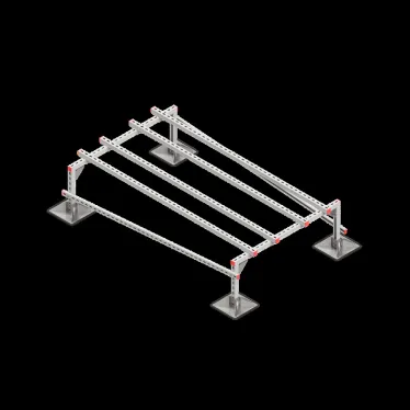Опорная конструкция для установки оборудования TECHNORAPTOR STEELFOOT 1200х2000 тип 2 HD | KM-TR-STF-SSEI-1200-2000-2 HD | КМ - профиль