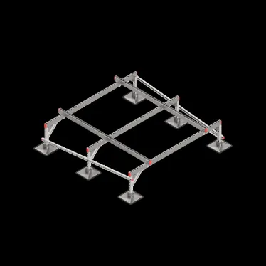 Опорная конструкция для установки оборудования TECHNORAPTOR STEELFOOT 2000х2000 | KM-TR-STF-SSEI-2000-2000 | КМ - профиль