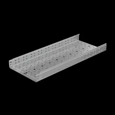 Лоток перф. 80х400х1,5 L6000 мм "Быстрый монтаж ПЛЮС" | LPplus80-400-1.5-6000 | КМ - профиль