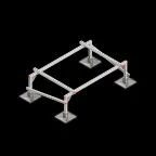 Опорная конструкция для установки оборудования TECHNORAPTOR STEELFOOT 1500х1000 тип 1 | KM-TR-STF-SSEI-1500-1000-1 | КМ - профиль