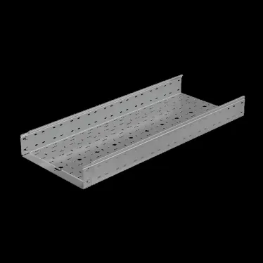 Лоток перф. 100х400х1,5 L6000 мм "Быстрый монтаж ПЛЮС" | LPplus100-400-1.5-6000 | КМ - профиль
