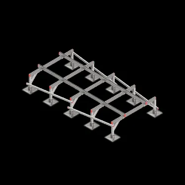 Опорная конструкция для установки оборудования TECHNORAPTOR STEELFOOT 1500х3000 тип 3 | KM-TR-STF-SSEI-1500-3000-3 | КМ - профиль