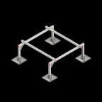 Опорная конструкция для установки оборудования TECHNORAPTOR STEELFOOT 1200х1200 | KM-TR-STF-SSEI-1200-1200 | КМ - профиль