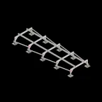 Опорная конструкция для установки оборудования TECHNORAPTOR STEELFOOT 1500х5000 | KM-TR-STF-SSEI-1500-5000 | КМ - профиль