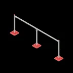                  Опорная конструкция для гор. прямоуг. воздуховодов  TECHNORAPTOR FOOT 3000х1000 HD | KM-TR-F-SSHRAD-3000-1000 HD | КМ - профиль
               