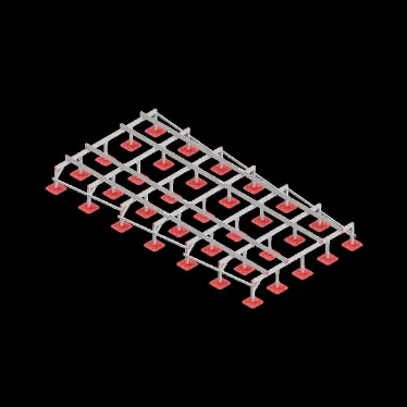 Опорная конструкция для установки оборудования TECHNORAPTOR FOOT 3000х6000 тип 2 HD | KM-TR-F-SSEI-3000-6000-2 HD | КМ - профиль