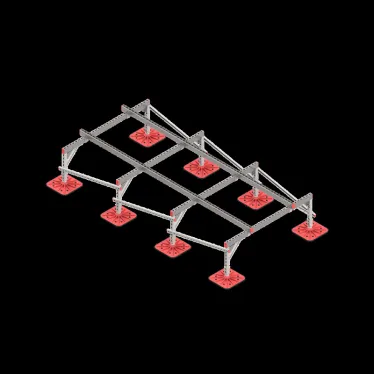 Опорная конструкция для установки оборудования TECHNORAPTOR FOOT 1500х3000 тип 2 | KM-TR-F-SSEI-1500-3000-2 | КМ - профиль