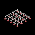                  Опорная конструкция для установки оборудования TECHNORAPTOR FOOT 3500х3500 | KM-TR-F-SSEI-3500-3500 | КМ - профиль
               